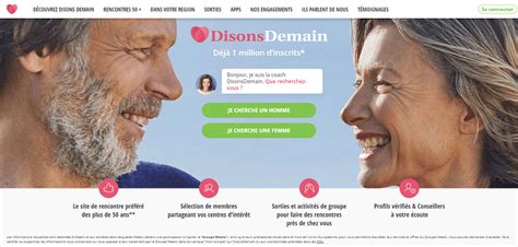 site de rencontre disons demain|Site de rencontre Senior Gratuit